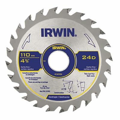 Disco para Serra Circular 24DTS Corte Fino 24 Dentes Aço Irwin