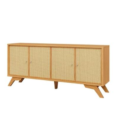 Balcão Buffet TB233CR sem Porta sem Gavetas MDF 180CM Amadeirado Dalla Costa Móveis