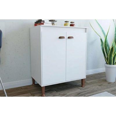 Balcão C Tampo Torino 2 Portas MDF MDP 70CM Branco Movelbento