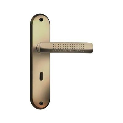 Fechadura de Embutir F-2700-64 Interna com Espelho para Porta de Madeira Alumínio Bronze Aliança