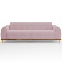Sofá 04 Lugares Kiev 260 Cm Veludo Rosê C-305 - 6