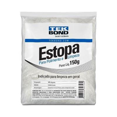 Estopa para Polimento e Limpeza 150g em Algodão para Oficina e Indústria Tekbond