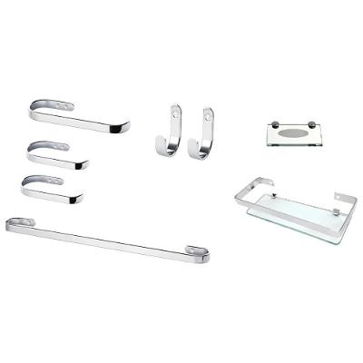 Kit Banheiro 8 Peças Acessórios com Saboneteira Inox Mais de Casa