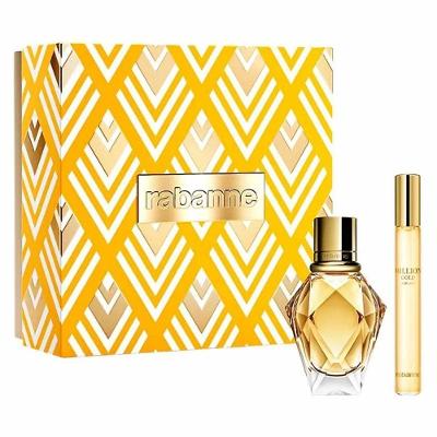 Kit Perfume Million Gold Feminino Eau de Parfum Floral 30ML e 10ML Paco Rabanne