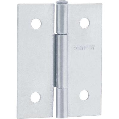 Dobradiça para Porta 2" Ferro Zincado 4 Furos Inox Vonder 3269200000