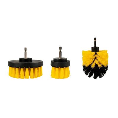 Jogo de Escovas Rotativas Titanium Platina 06064 com 3 Peças para Limpeza Eficiente e Versátil