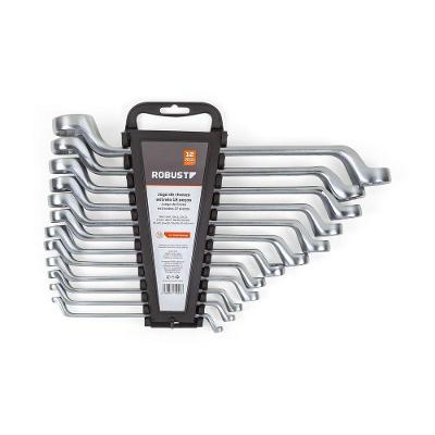 Jogo de Chave Estrela Robust 12 Peças 6 a 32mm com Acabamento Cromado Polido Bivolt