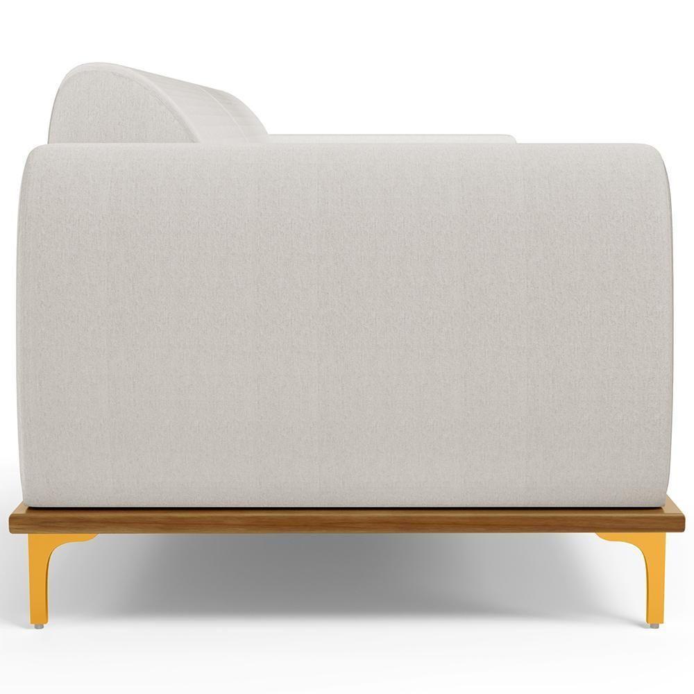 Sofá 03 Lugares Para Sala De Estar Kiev 230 Cm Cru C-443 - 3