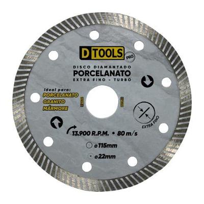 Disco Diamantado Pro para Porcelanato Linha Pro Bivolt Dtools 115MM