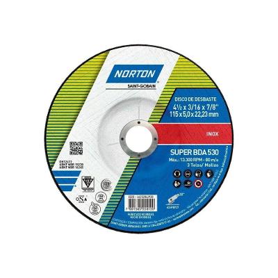 Disco de Desbaste BDA530 para Aço Inox 115x5,0x22,23mm Norton