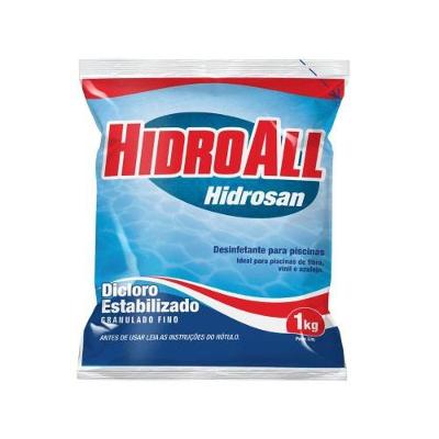 Desinfetante para Piscina Dicloro Clorado 1kg Hidroall do Brasil