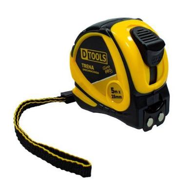 Trena Super Pro 5m X 25mm com Gancho Magnético Emborrachada Dtools