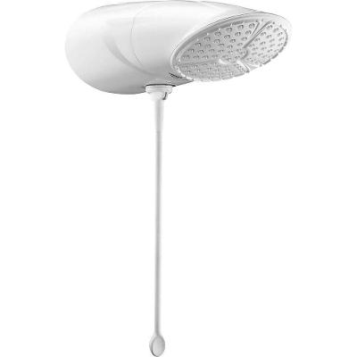 Chuveiro Top Jet Eletrônica Eletrônico 5500W Instalação de Parede com Haste Branco Lorenzetti 110V