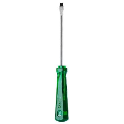 Chave de Fenda Simples 1-4x8 com Cabo PVC Cromo Vanádio Verde Sata