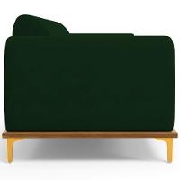 Sofá 03 Lugares Kiev 230 Cm Veludo Verde Musgo C-303 - 3