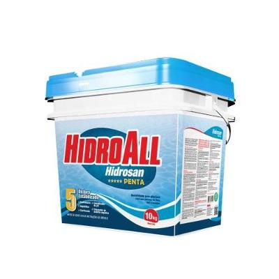 Produto para Piscina Hidrosan Penta 10kg com Ação Sanitizante Cloro Granulado 10KG Hidroall