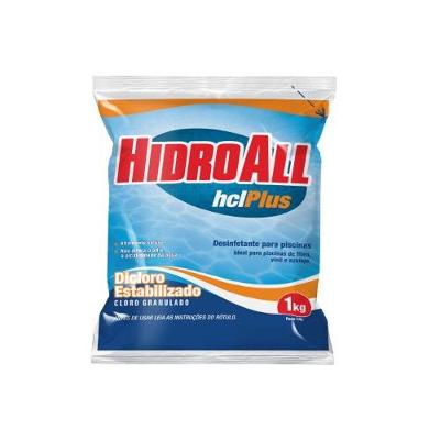 Produto para Piscina HCL PLUS DICLORO 1kg Desinfetante Hidroall do Brasil 1KG