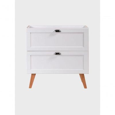 Gabinete para Banheiro Milano Retrô 3 Gavetas MDF 80CM Branco On Móveis