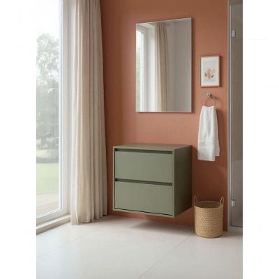 Gabinete para Banheiro Dubai Suspenso 1 Porta 1 Gaveta MDF 60CM Verde On Móveis