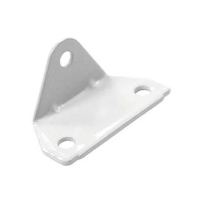 Cantoneira para Móveis 3 Furos Utilizada em Trilho de Cortinas e Prateleiras Branca Dtools