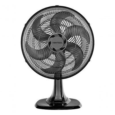 Ventilador de Mesa Ventisol 126W 40CM 6 Pás 3 Velocidades Preto 110V