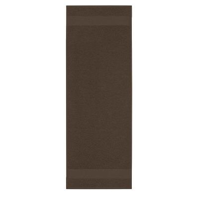 Toalha de Academia Fitness 100% Algodão 450g-m2 Alta Absorção Marrom Escuro Teka