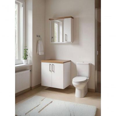 Gabinete para Banheiro Paris 2 Portas Mdf 60CM Amadeirado On Móveis