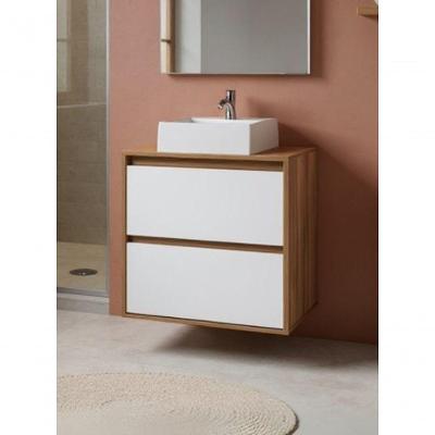 Gabinete para Banheiro Dubai Suspenso 1 Porta 2 Gavetas MDF 60CM On Móveis