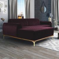 Sofá 3 Lugares Com Chaise Molino 230 Cm Roxo Grape C-292 - 11