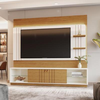Estante Painel para TV Guaíba 2 Prateleiras MDF-MDP 200CM Off White Casah
