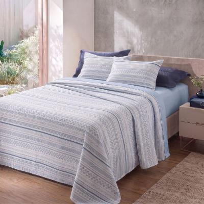 Jogo de Cama Essenciale 4 Peças 100% Algodão Azul Escuro Corttex