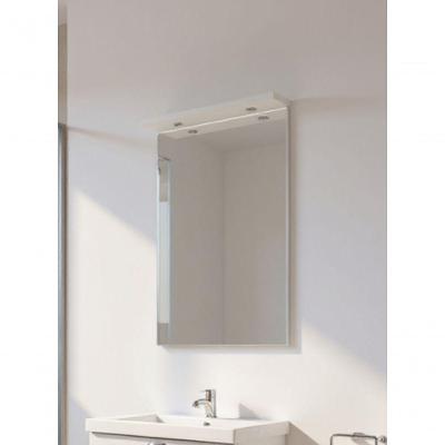 Espelho com Led 60cm Retangular Moldura MDF para Banheiro Branco On Móveis