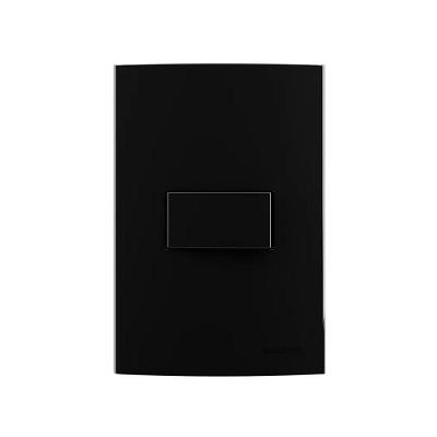 Interruptor Simples Clean 10A com Placa 4x2 Preto Ebony Bivolt Margirius