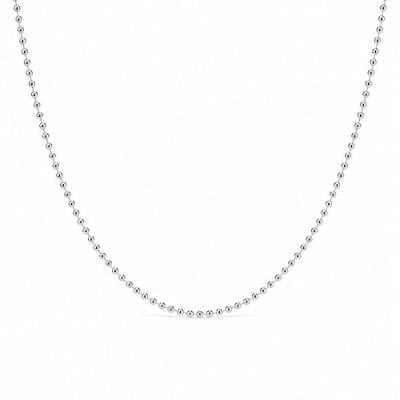 Corrente CADC000292VD63 Prata 925 Bolinhas Diamantadas 45CM Feminino
