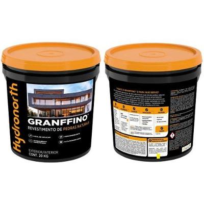 Pedras Naturais Granffino Preto Ônix com Coloração Intensa em Balde 20kg Hydronorth
