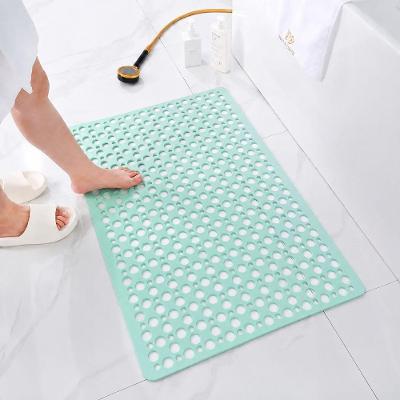 Tapete de Banheiro Antiderrapante para Box com Ventosas TPE Antibacteriano Verde Bivolt