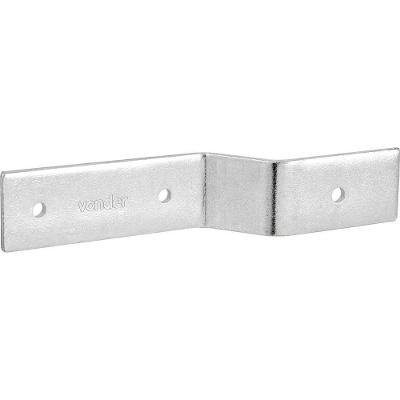 Suporte para Tranca Aberto 3290550000 com Acabamento Zincado em Aço Inox Vonder