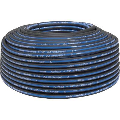 Mangueira para Ar e Água 8006100000 Alta Resistência Preto Vonder 300 LBF-POL² 25,4MM