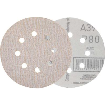 Lixa em Disco A396 P80 para Lixamento Seco Alta Remocao Tecnologia Norton No-Fil Oxido de Aluminio
