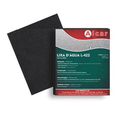 Lixa D'água 220 para Lixamento a Úmido em Reparação Automotiva com Alta Resistência 50 Unidades