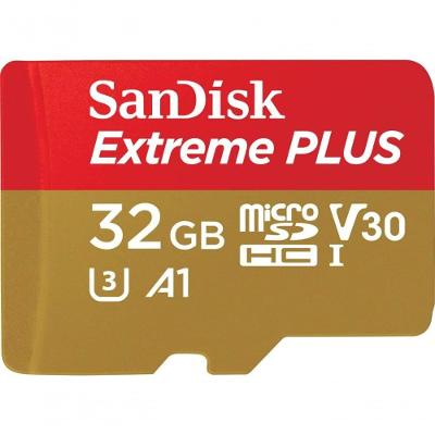 Cartão de Memória Sandisk Extreme Plus Microsdhc UHS-I 32GB com Rescuepro Deluxe