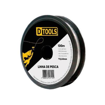 Linha de Pesca 0,40mm Resistente ao Corte e Nó Molhado Dtools 100M