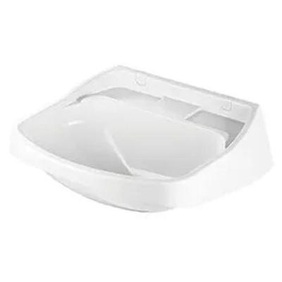 Lavatório Grande Branco Design Moderno Fácil Limpeza Alta Durabilidade Superfície Lisa Bivolt Herc
