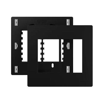 Placa com Suporte Infiniti Plus Colors para 6 Módulos Horizontais Preto Margirius