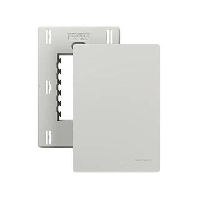 Placa Cega Infiniti Plus Colors com Suporte 4x2 Branco Siena Margirius
