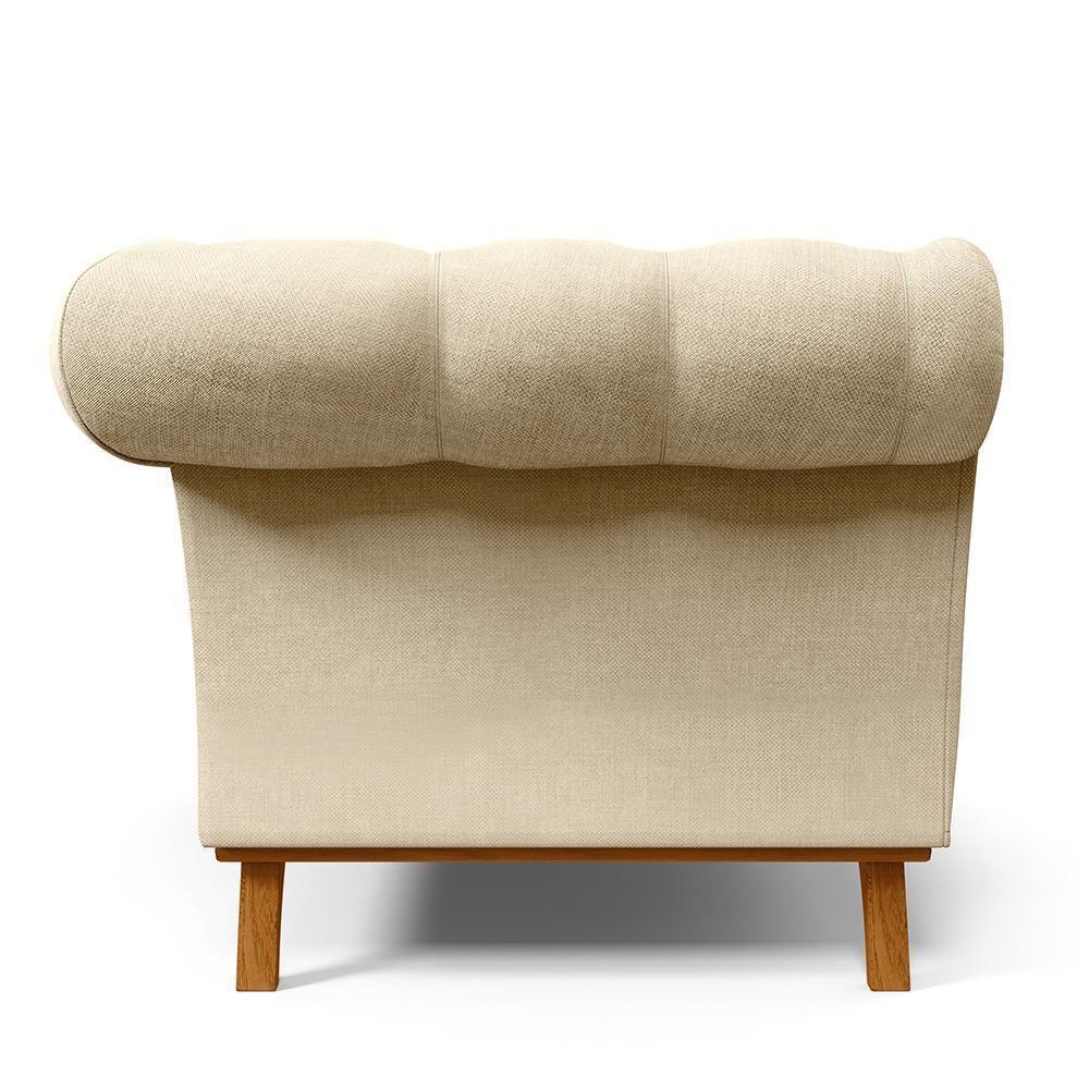 Sofá 2 Lugares Para Sala De Estar Império 150 Cm Bege C-129 - 2