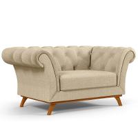 Sofá 2 Lugares Para Sala De Estar Império 150 Cm Bege C-129 - 1