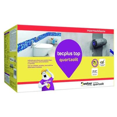 Impermeabilizante Tecplus Top Barreira Contra Umidade Cinza Quartzolit 18KG