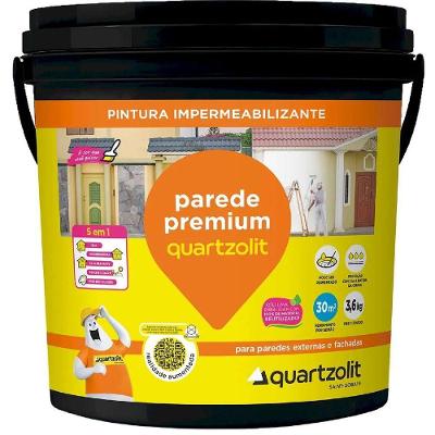 Impermeabilizante Parede Premium com Selagem Branco Quartzolit 3,6KG