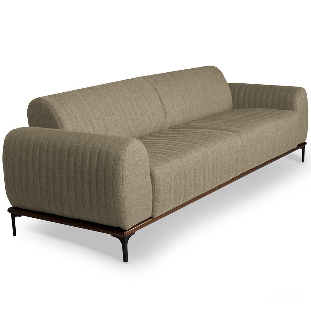 Sofá 2 Lugares Para Sala De Estar Molino 150 Cm Bege C-129 - 1